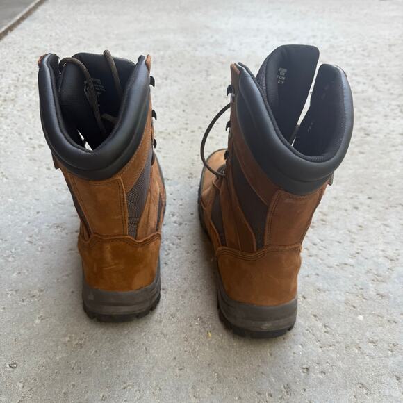 Men's Herman Survivors Brown Leather Round Safety Toe Work Boots Size 9 Wide - Picture 12 of 14